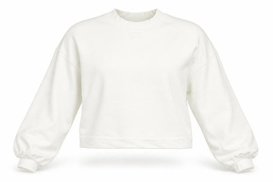 Sweaty Betty Women White Cotton Blend Backless Pullover Sweatshirt L