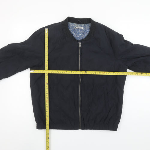 Jacqueline de Yong Women Black L Quilted Bomber Jacket Lightweight Casual