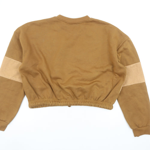 Coca-Cola Brown Colourblock Pullover Sweatshirt Women L Mr Price