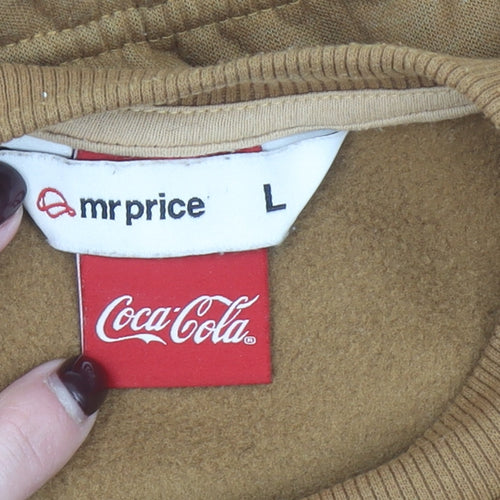 Coca-Cola Brown Colourblock Pullover Sweatshirt Women L Mr Price