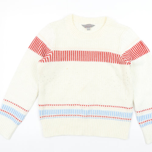 Dorothy Perkins Women’s Ivory Red Stripe Knit Jumper UK 12