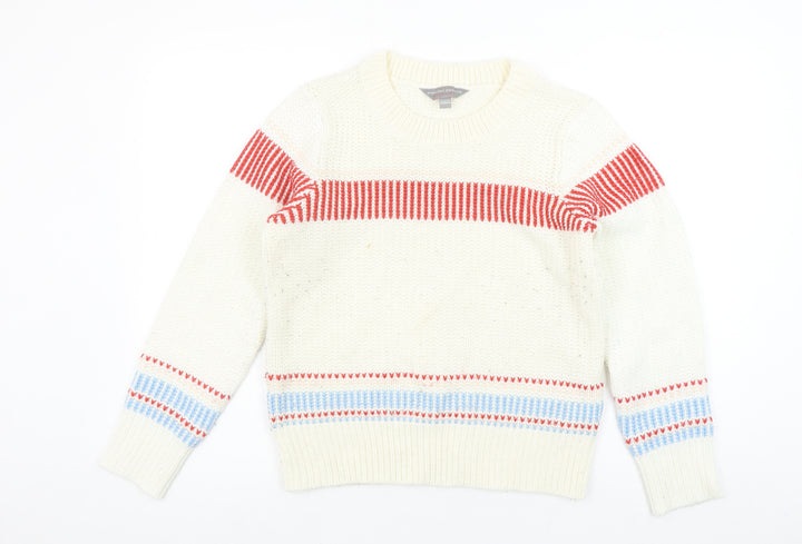 Dorothy Perkins Women’s Ivory Red Stripe Knit Jumper UK 12