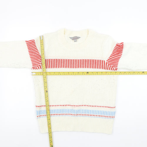Dorothy Perkins Women’s Ivory Red Stripe Knit Jumper UK 12
