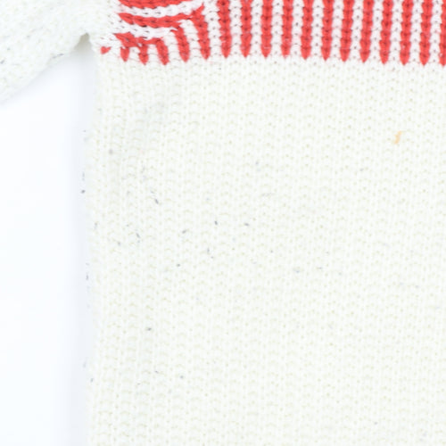 Dorothy Perkins Women’s Ivory Red Stripe Knit Jumper UK 12