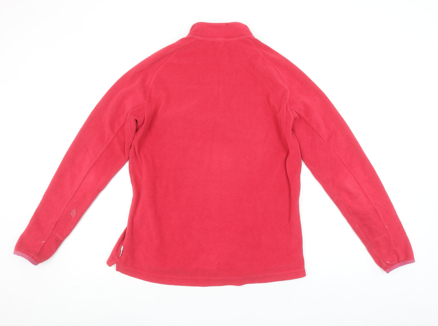 Decathlon Women’s Red Fleece Pullover Sweatshirt XL 1/2 Zip Warm Winter Top