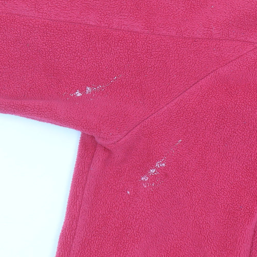Decathlon Women’s Red Fleece Pullover Sweatshirt XL 1/2 Zip Warm Winter Top