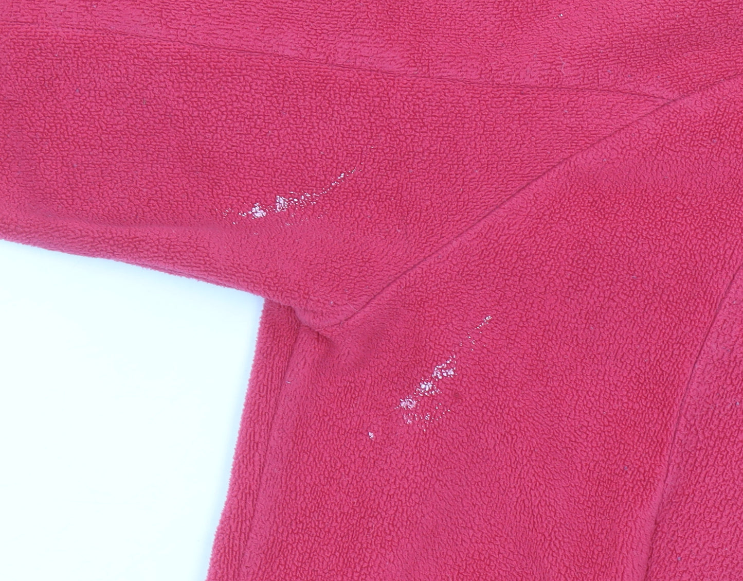 Decathlon Women’s Red Fleece Pullover Sweatshirt XL 1/2 Zip Warm Winter Top