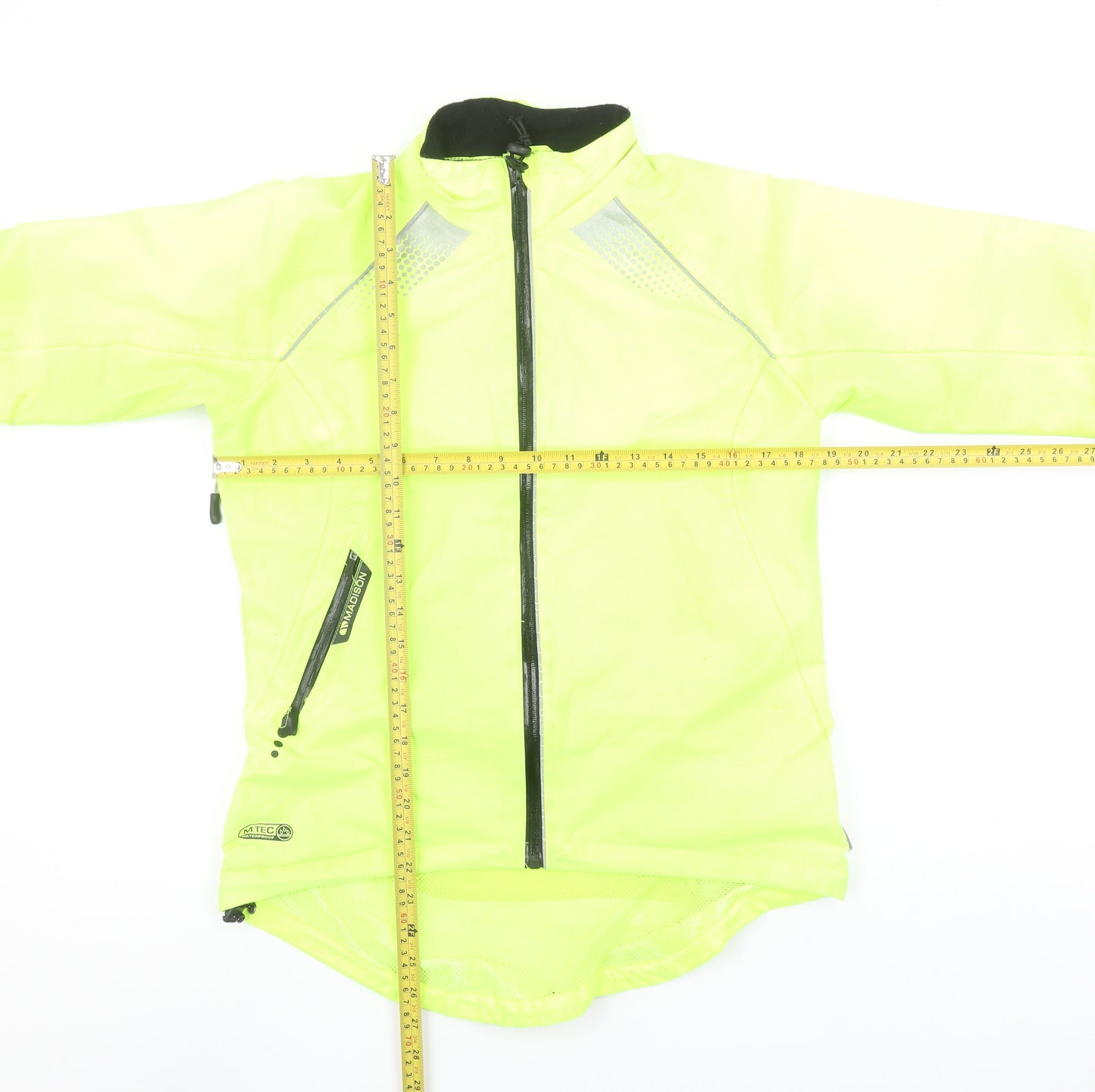 Madison Women's Yellow Cycling Windbreaker Jacket Size 10 Reflective Waterproof
