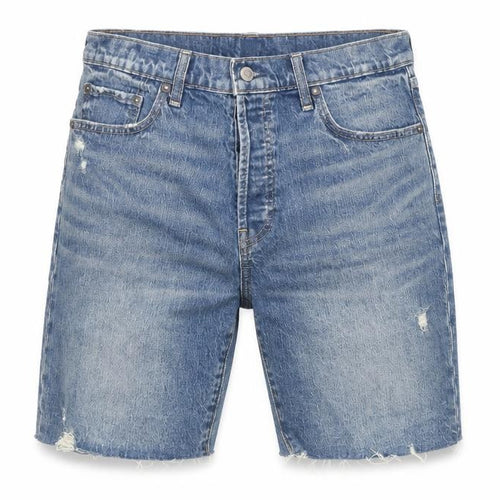 GAP Mens Blue Denim Bermuda Shorts Size 29 Distressed Casual Style
