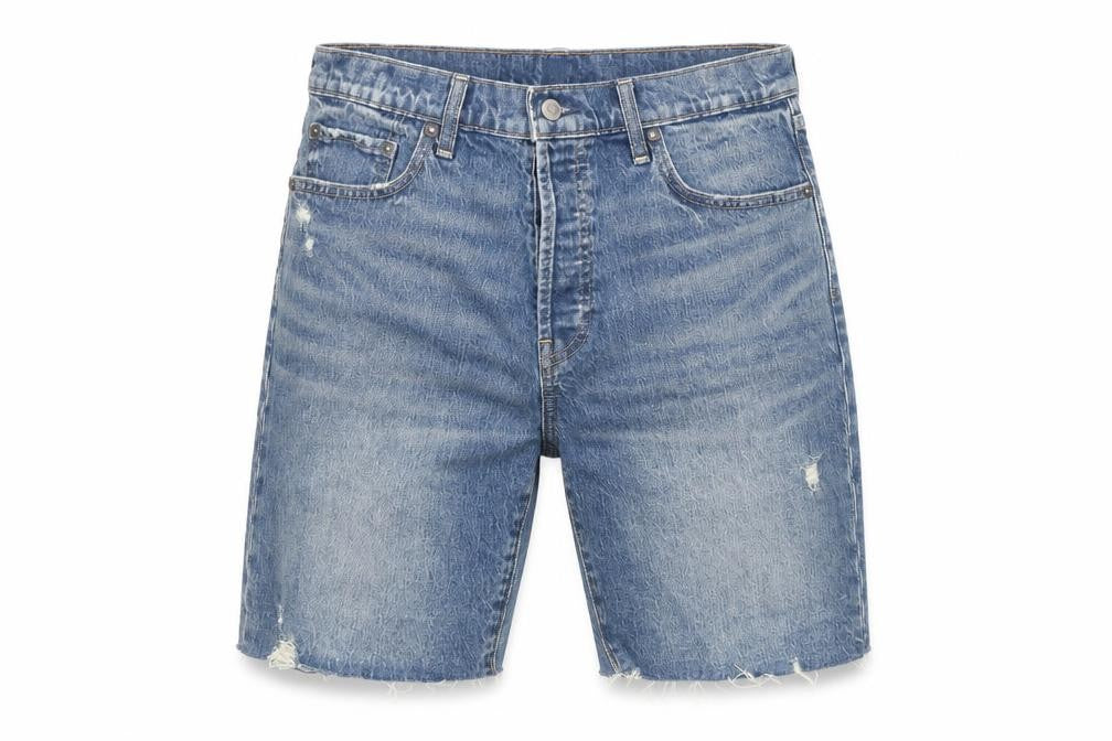 GAP Mens Blue Denim Bermuda Shorts Size 29 Distressed Casual Style