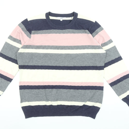 VilaVi Women’s Multicoloured Striped Pullover Jumper XL