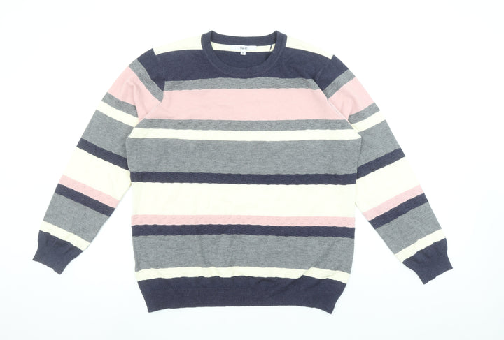 VilaVi Women’s Multicoloured Striped Pullover Jumper XL