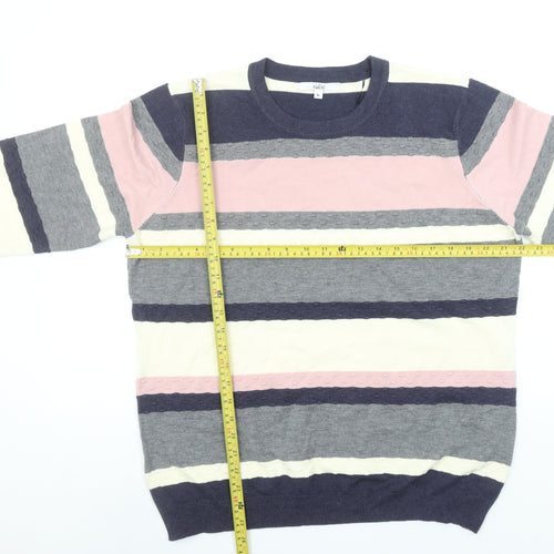 VilaVi Women’s Multicoloured Striped Pullover Jumper XL