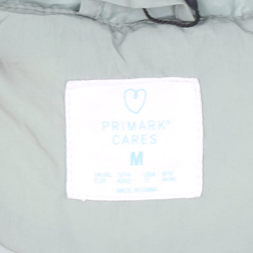 Primark Womens Green Quilted Hooded Waistcoat M