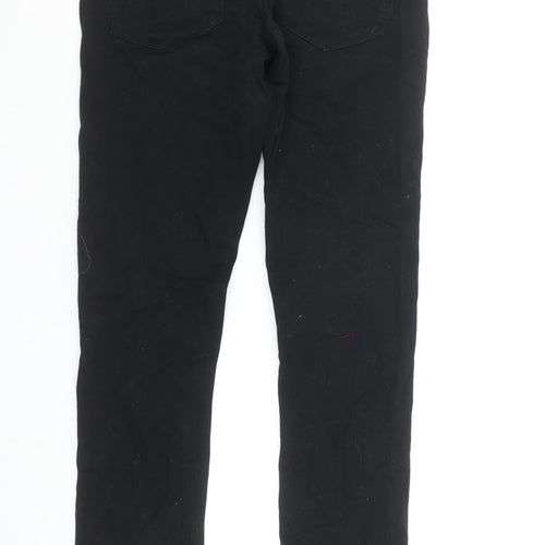 George Men's Black Slim Fit Jeans 30R Denim Stretch