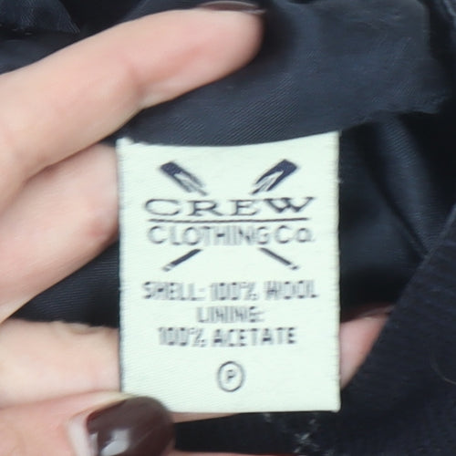 Crew Clothing Co. Women's Black Wool Check Pencil Skirt Size 10