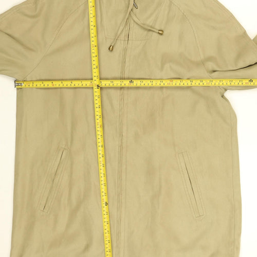 Marks and Spencer Women’s Beige Rain Coat UK 10 Hooded Water Resistant