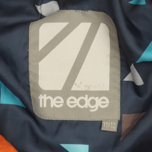 The Edge Boys Orange Hooded Puffer Jacket 11-12 Years Winter Coat