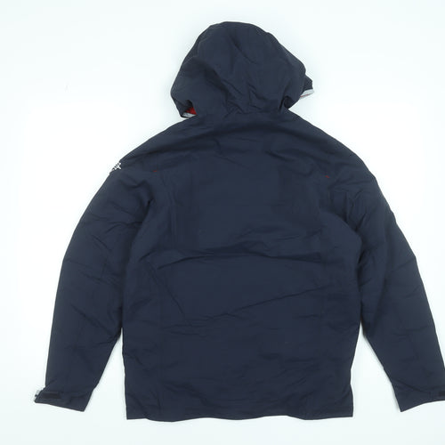 Tribord Boys Blue Waterproof Windbreaker Jacket 14 Years Hooded