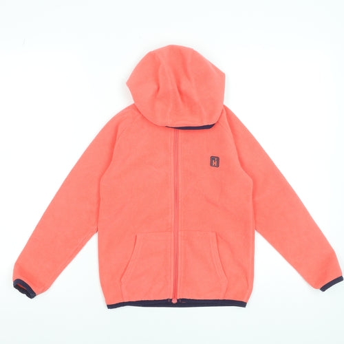Hi Gear Girls Pink Fleece Hooded Full Zip Jacket 7-8 Years Outdoor Layer