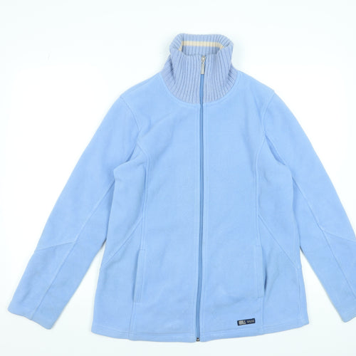 Maine New England Women's Blue Fleece Full Zip Jacket Size 14