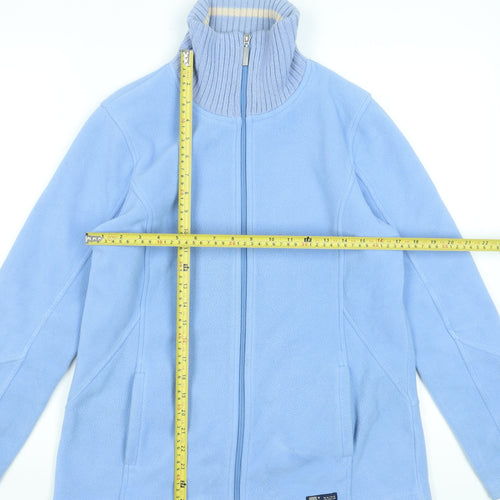 Maine New England Women's Blue Fleece Full Zip Jacket Size 14