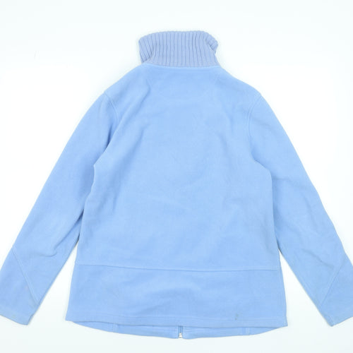 Maine New England Women's Blue Fleece Full Zip Jacket Size 14