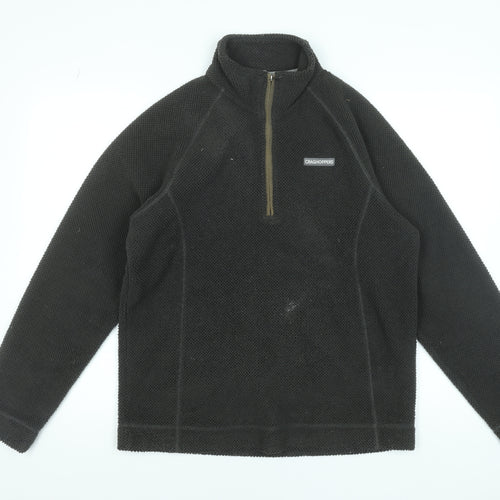 Craghoppers Men’s Black Fleece 1/4 Zip Outdoor Sweatshirt M