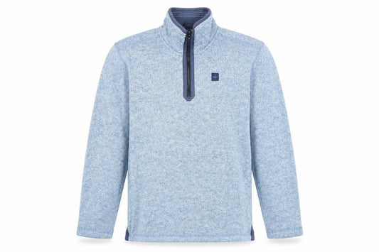 Front view of Mountain Warehouse Women's Grey 1/2 Zip Fleece Pullover UK14