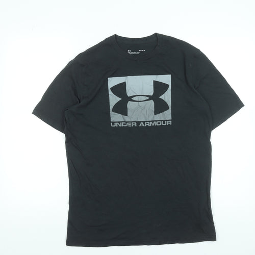 Under Armour Men's Black Graphic Logo Sports T-Shirt Size M
