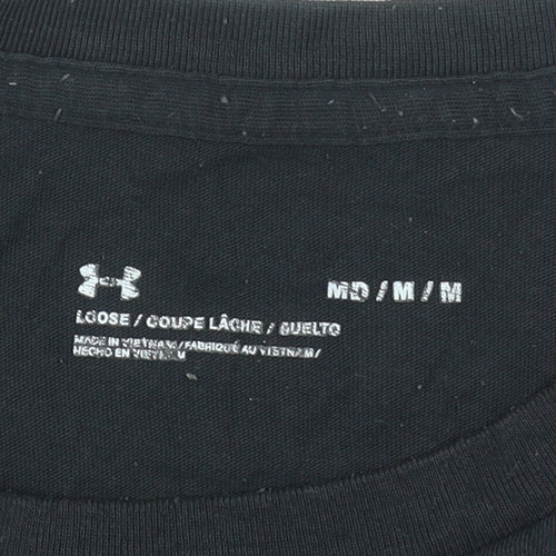 Under Armour Men's Black Graphic Logo Sports T-Shirt Size M