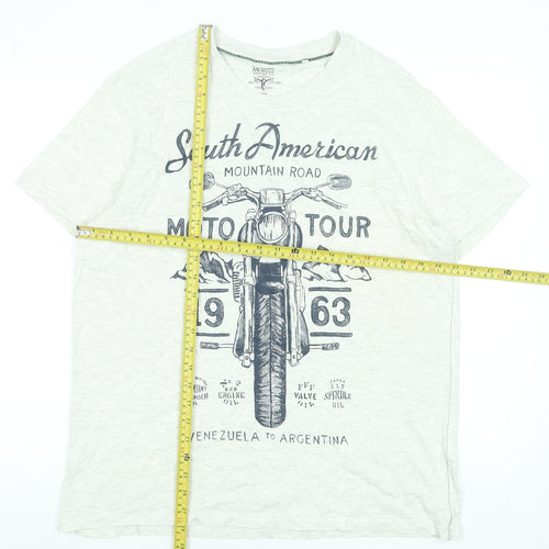 Morley Men's Beige South American Moto Tour Graphic T-Shirt XL