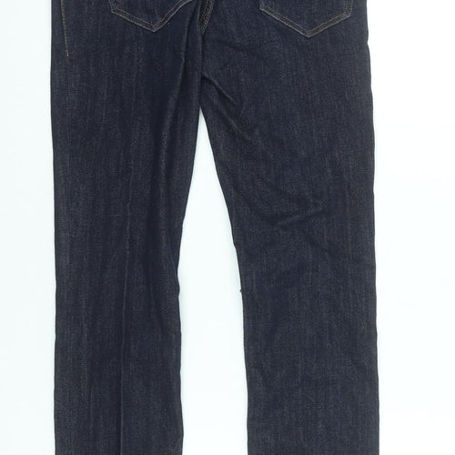 H&M Women’s Blue Maternity High Rib Super Skinny Jeans Size 6