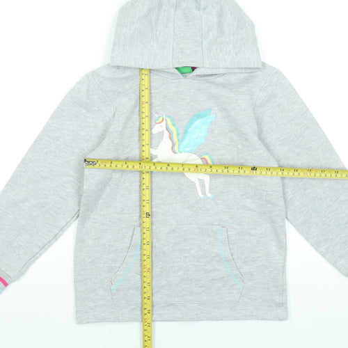 Mountain Warehouse Girls Grey Unicorn Pullover Hoodie 9-10 Years