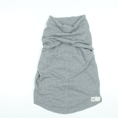 Abercrombie & Fitch Womens Grey Sleeveless Hoodie Medium Cotton Blend