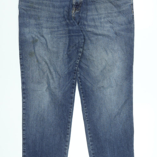 Tu Men's Blue Straight Regular Fit Stretch Jeans 38W 32L