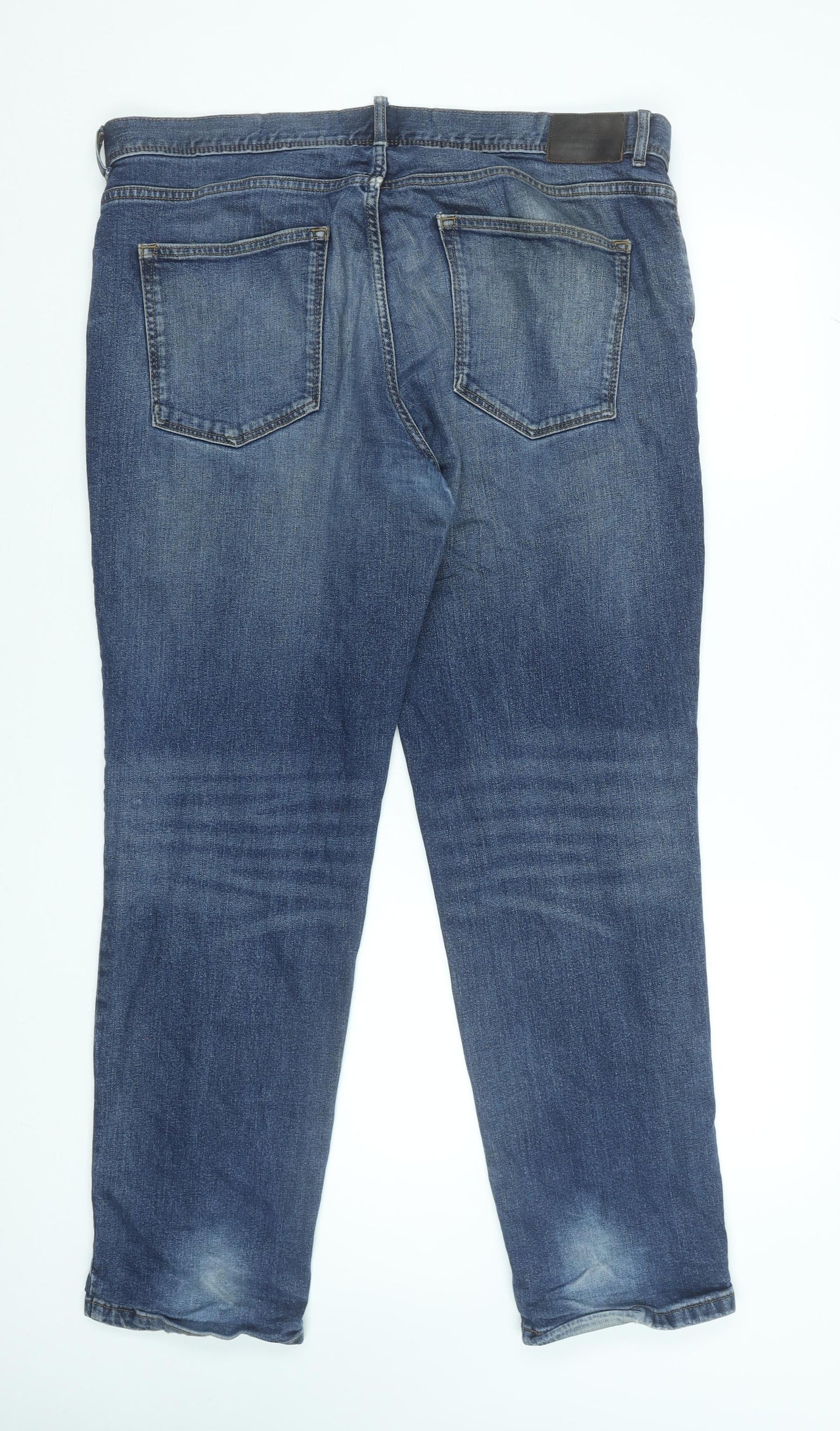 Tu Men's Blue Straight Regular Fit Stretch Jeans 38W 32L