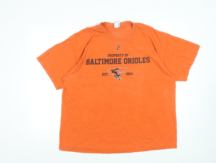 Real Street Men’s Orange Baltimore Orioles XL Cotton Graphic T-Shirt