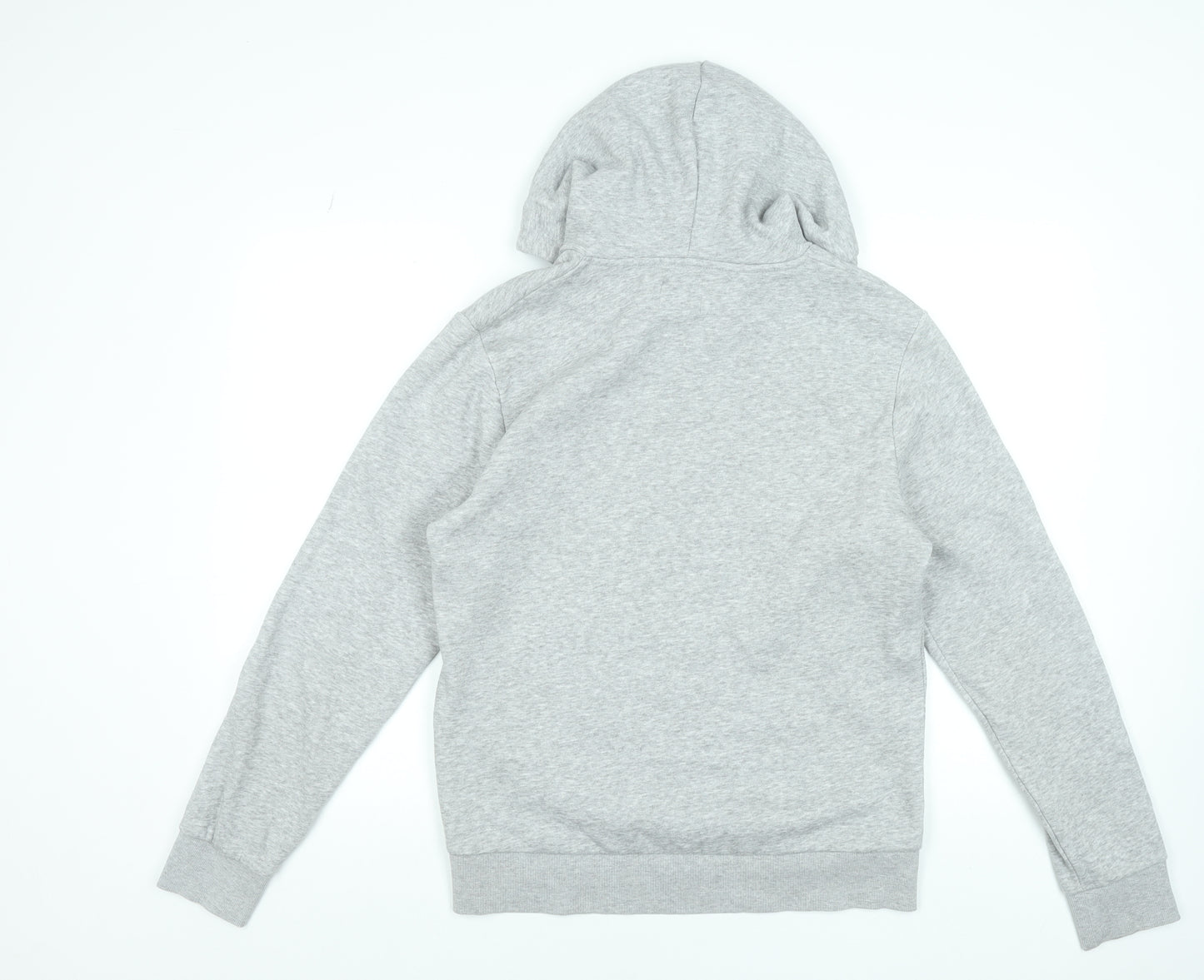 Jack & Jones Men’s Grey Pullover Hoodie S Regular Fit Logo Fleece