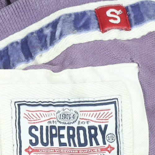 Superdry Men's Purple Cotton Short Sleeve Polo Shirt Size S