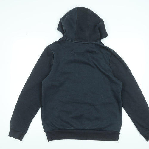 Brave Soul Men's Black Pullover Hoodie M Varsity Graphic Lion Print