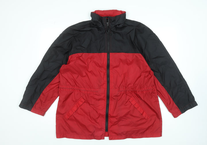 Marks and Spencer Women's Red Windbreaker Jacket Size 16
