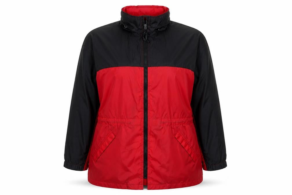 Front view of Marks & Spencer Women's Red Windbreaker Jacket, size 16