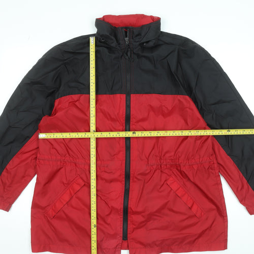 Marks and Spencer Women's Red Windbreaker Jacket Size 16