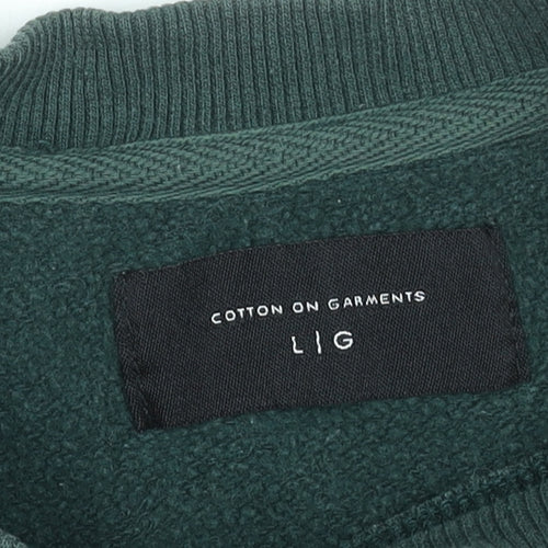 Cotton On Men’s Green New York Logo Pullover Sweatshirt L