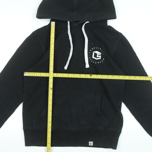 Landstreff Stavanger Men's Black Pullover Hoodie Size S Music Festival Graphic