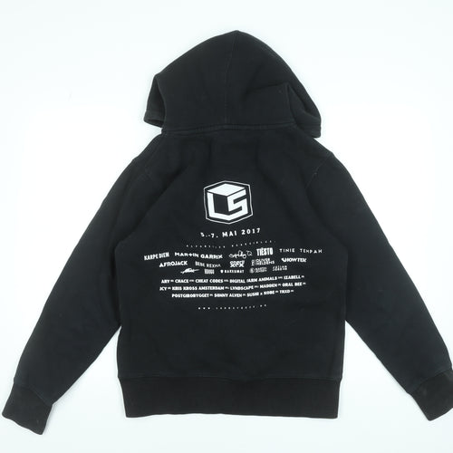 Landstreff Stavanger Men's Black Pullover Hoodie Size S Music Festival Graphic