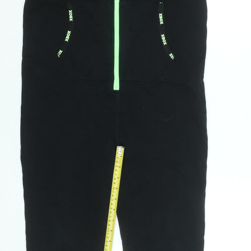 Next Boys Black Xbox Hooded Fleece One Piece Pyjamas 9 Years