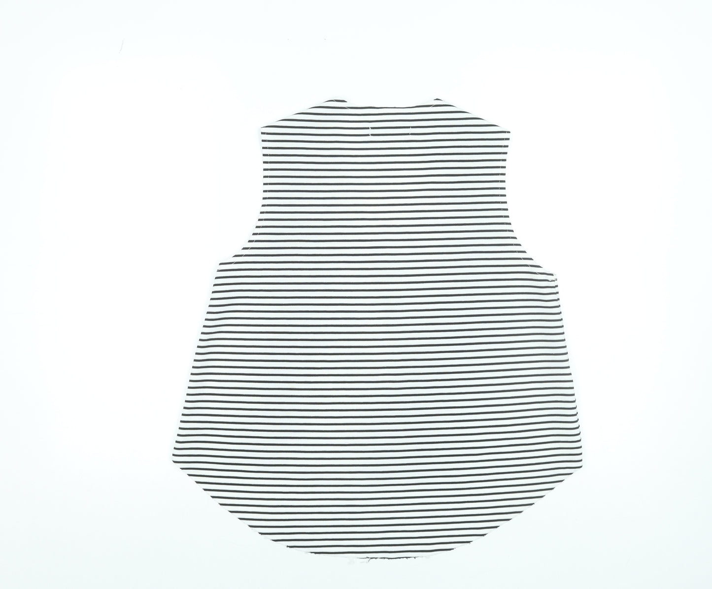 Mango Women Black White Striped Sleeveless Tank Top Size 8