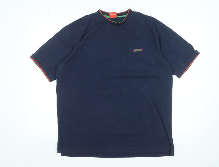 Slazenger Men's Blue XL Crew Neck Short Sleeve T-Shirt
